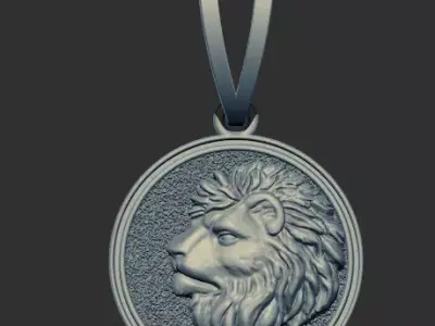 Lion Pendant 91387 3D print model