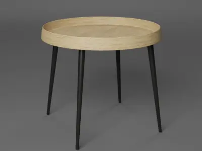 Wooden Coffee Table Low-poly 3D model