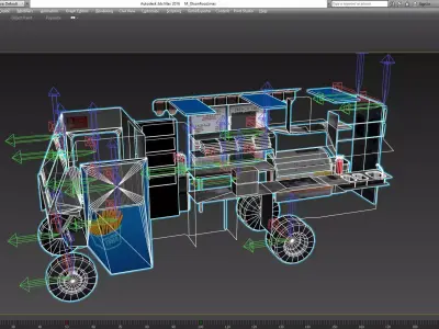 Morgan Olson Food Truck Mr Tasty  livery Low-poly 3D model