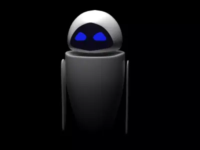 Cool Robot from famous film Low-poly 3D model