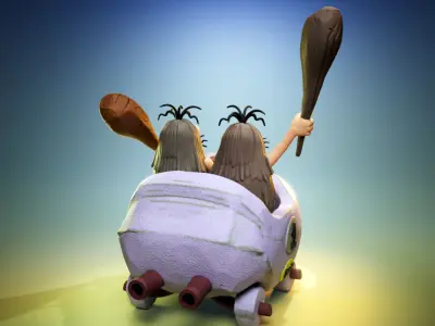 The Slag Brothers - The Wacky Races 3D print model