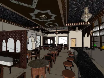 Moroccan restaurant 3D model