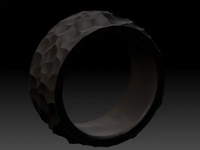 Ring Printable Stylized Metal  3D print model