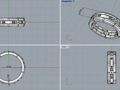 Ring 006 3d Model 3D print model
