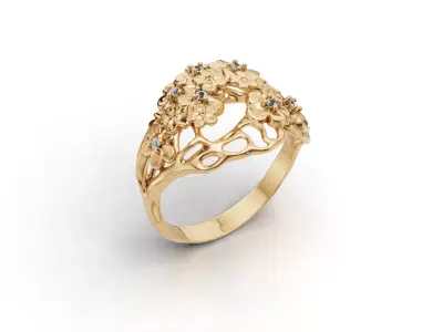 ring woman  3D print model 134