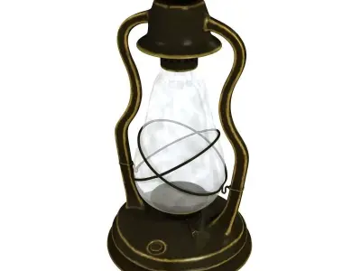 Antique Oil Lantern 3D model