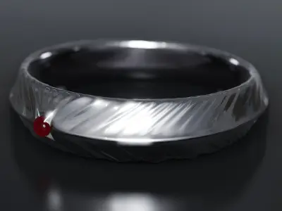 Silver Ring 3D model buy
