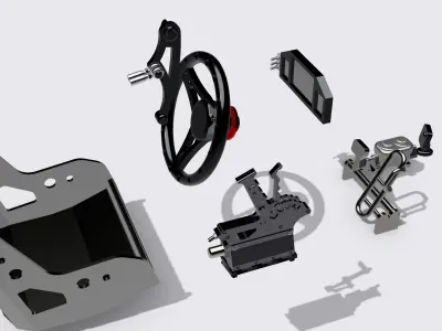 PRO MOD 9 PIECE INTERIOR SET 3D print model