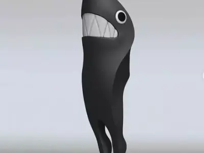 Hello I am Shark Sculpture Figure Fan Art Toy  3D print model
