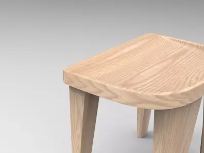 Klif Stool Low-poly 3D model