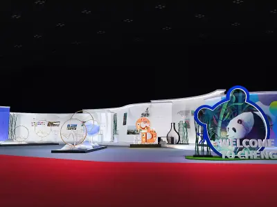 exhibition Low-poly 3D model 24