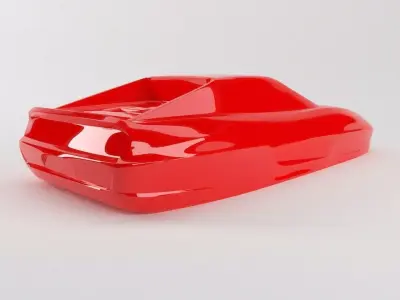 The silhouette of the car FERRARI F355 BERLINETTA 3D print model