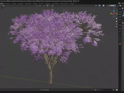 Paquete de Arboles Estilizados 3D 2 Modelos con 4 Variaciones P2 3D model