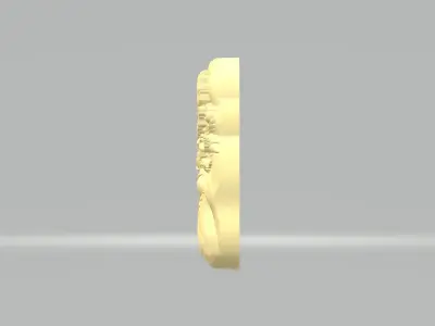 Guanyin Dragon Pendant  3D print model