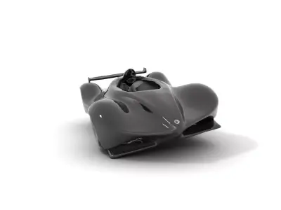 Sleek Carbon Racer model pack Low-poly 3D model
