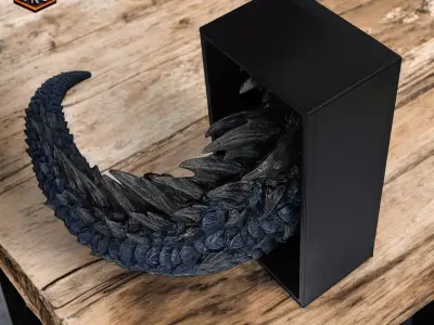 Dragon Tail - Book Nook 3D print model