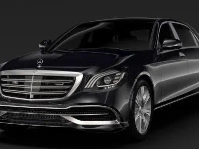Mercedes Maybach S 650 Guard X222 2018 3D model