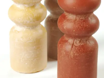 polypasta - ferm living - candles set 01 3D model