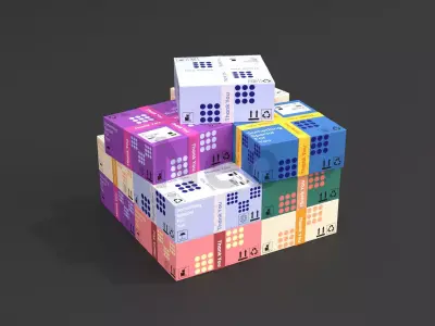 Cardboard Boxes 3D Model Low-poly 3D model