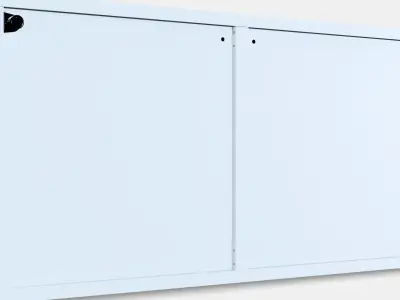 BESTA Shelf unit with doors 17 Low-poly 3D model