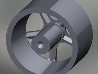 3D-printable wheels for scale model Nazca M12   3D print model