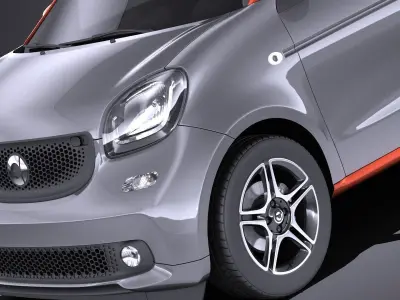 Smart Forfour 2016 VRAY 3D model