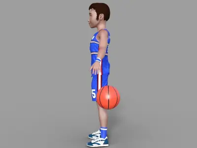 3D Basketball Player 3D model