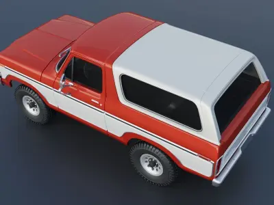 Bronco 1979 3D print model