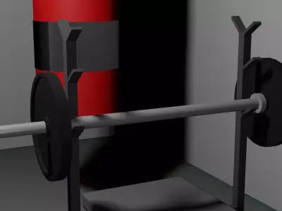 Olympic weights Low-poly 3D model