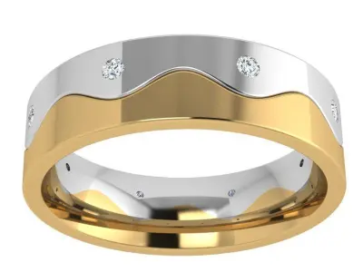 Wedding Band 4397 3D print model
