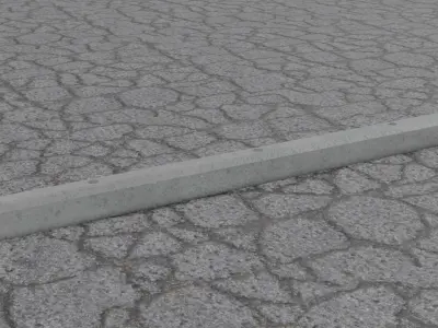 Parking Block 2 Low-poly 3D model