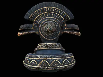 aztec sculpture 3D model