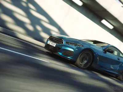 Tunel scene for car rendering SWR 3D model