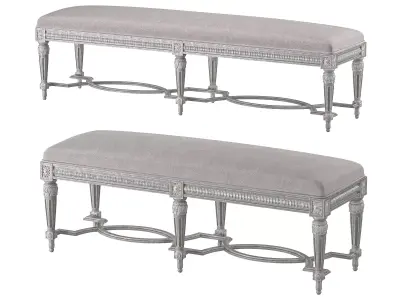 eloquence queen constance bench 3D model