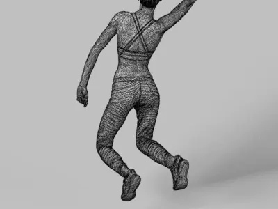 5x SPORT MAN WOMAN VOL01 SCANNED 3D Model Pack