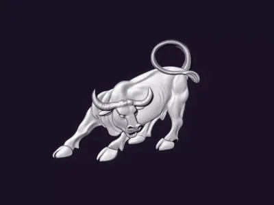 Bull for casting 3D print model