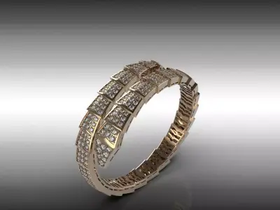 Bracelet Snake  3D print model