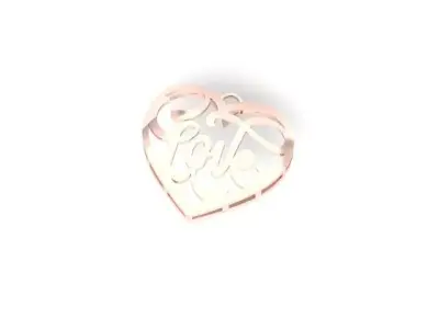 Love Pendant free Download Free 3D print model