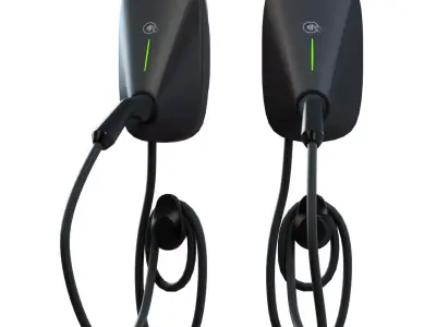 Saro Charging Home Wallbox Low-poly 3D model