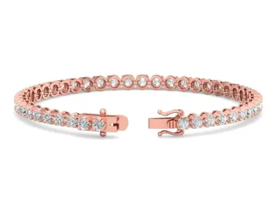 Tennis Bracelet 3dm stl renders images details 3D print model 3D print model