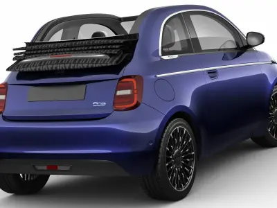 Fiat 500 cabrio 2021 La Prima 3D model
