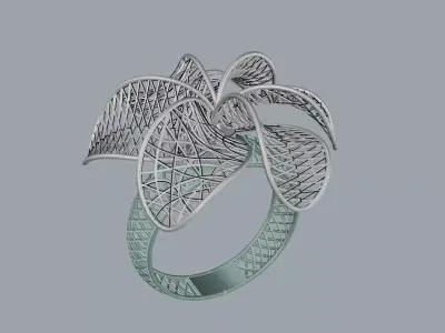 Ultra Vision Ring Gold Jewelry 3D print model get