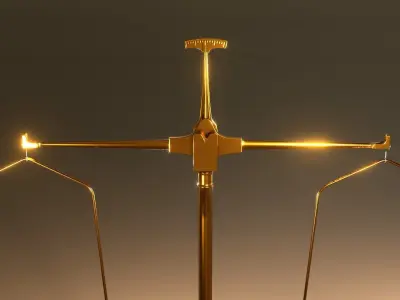 Scale balance Vintage 3D model