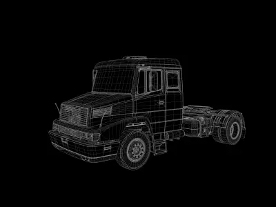 Mercedes benz 1941 Low-poly 3D model