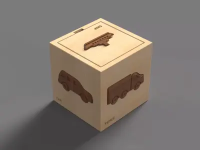Puzzle Box traspostation 3D print model
