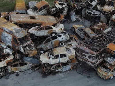 USCANS Ukraine  Cars set 3 Low-poly 3D model