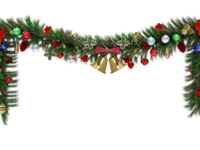 Christmas Garland 3D model