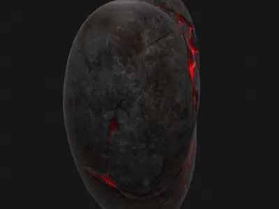 Broken Heart 3 Low-poly 3D model