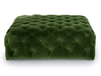 Ottoman velvet Low-poly 3D model