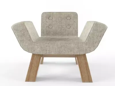 Yellow Diva M-Series Chair 3D model